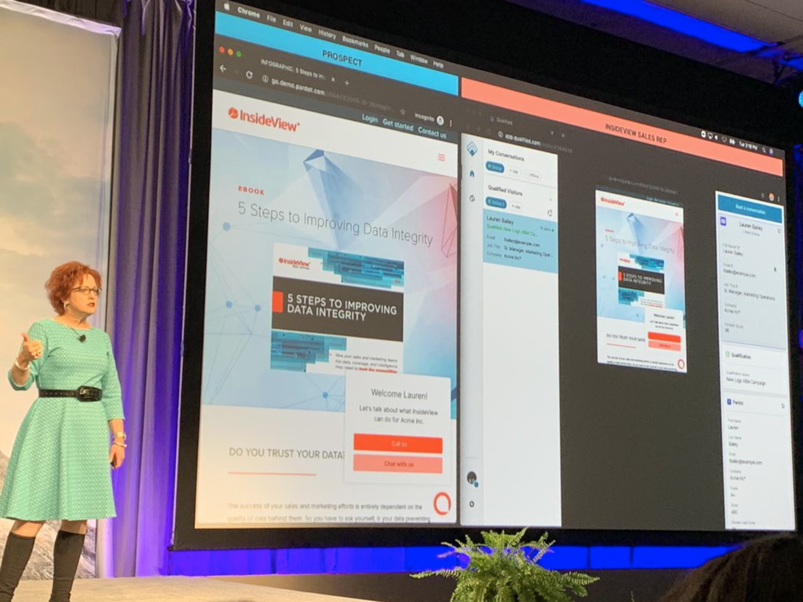 Dreamforce B2B Marketing Keynote: InsideView Demos Qualified for Salesforce Pardot