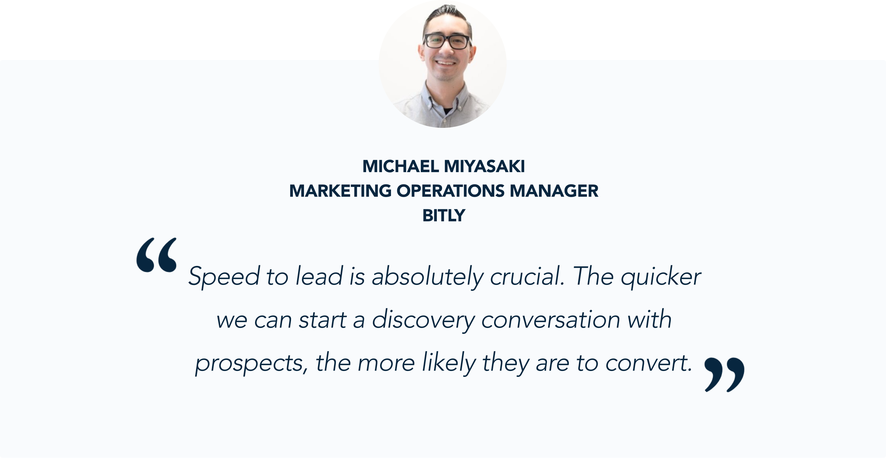 Michael Miyasaki, Marketing Operations Manager at Bitly, shares his experience with Qualified's conversational marketing platform 