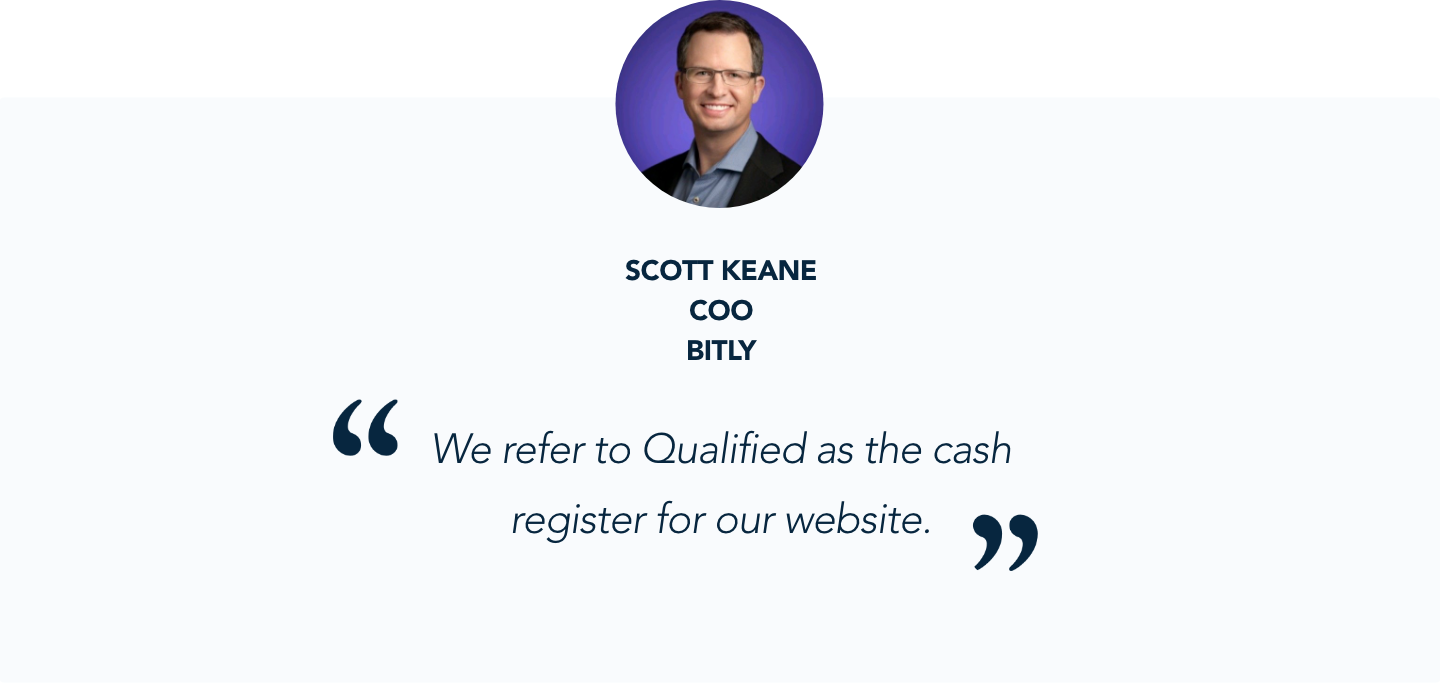 Scott Keane, CEO at Bitly, shares his experience with Qualified's conversational marketing platform