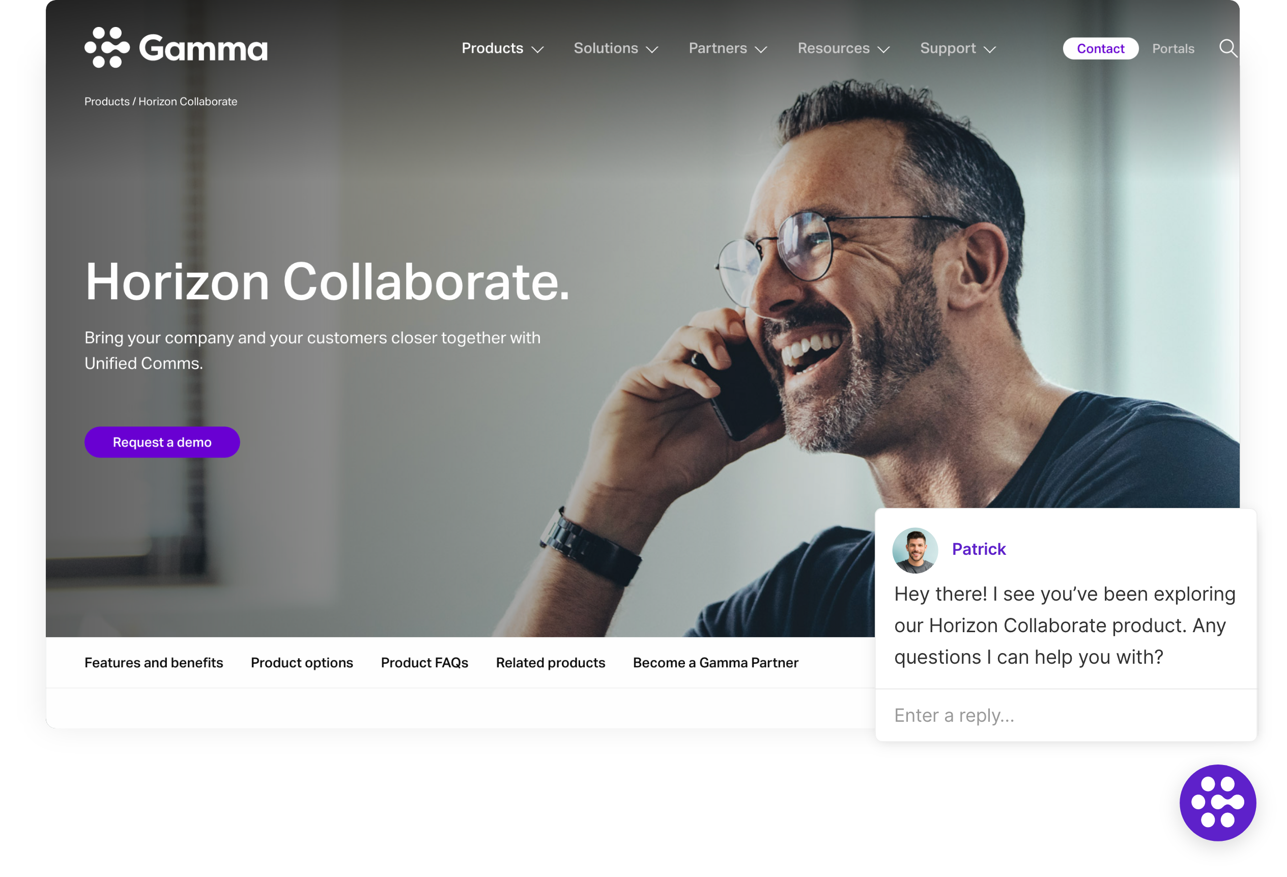 Gamma uses Qualified's conversational marketing platform to convert website visitors who engage with paid marketing campaigns