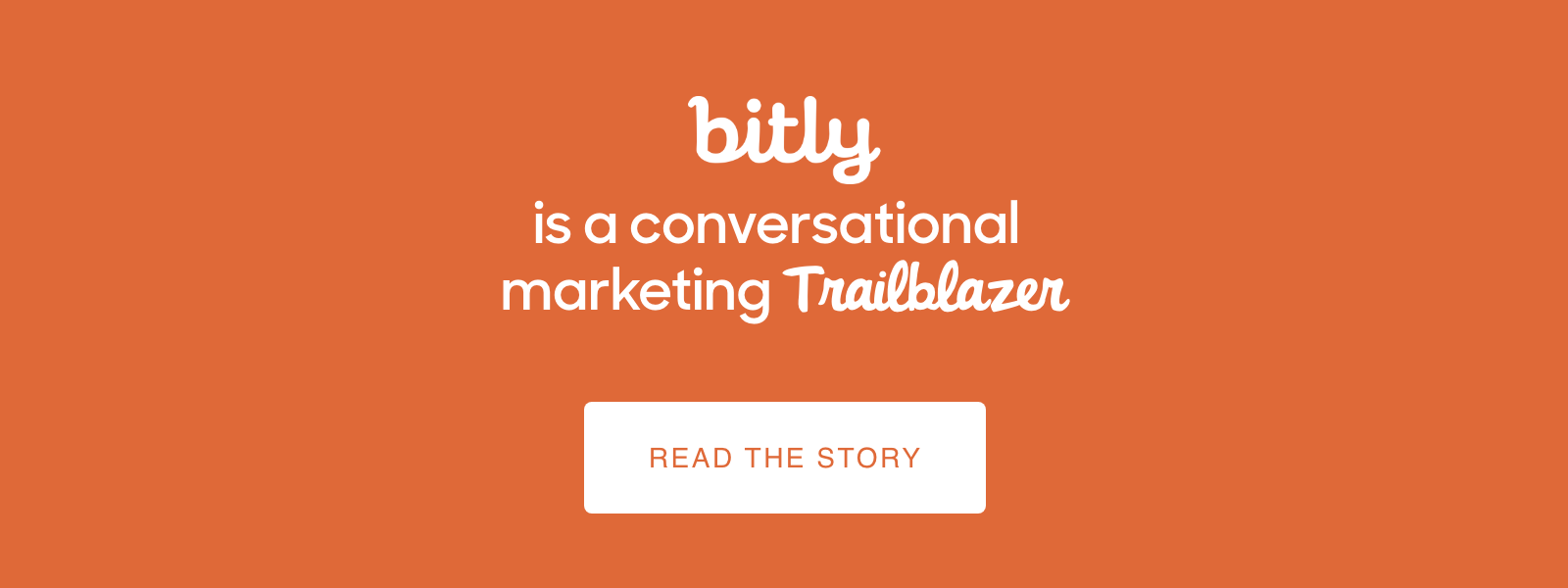 Bitly is a conversational marketing trailblazer