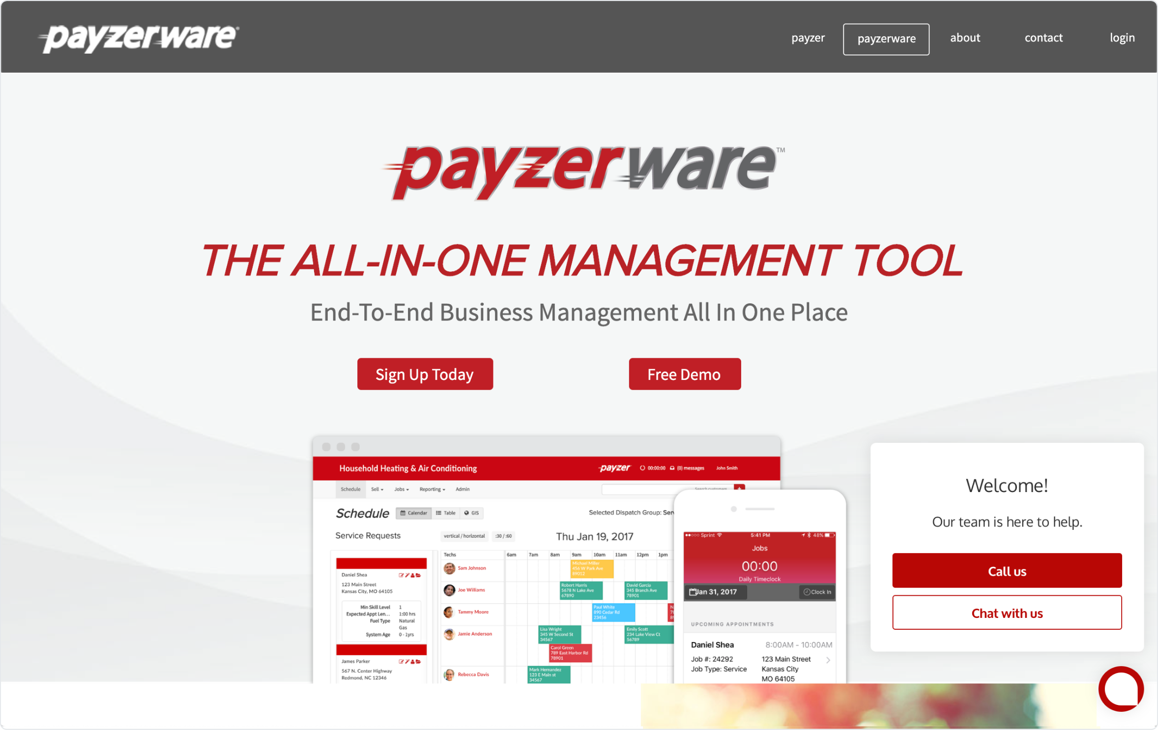 Payzer uses Qualified's Conversational Marketing Application to connect with sales-ready visitors