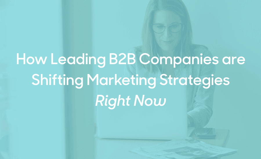 How leading B2B companies are shifting digital marketing strategies