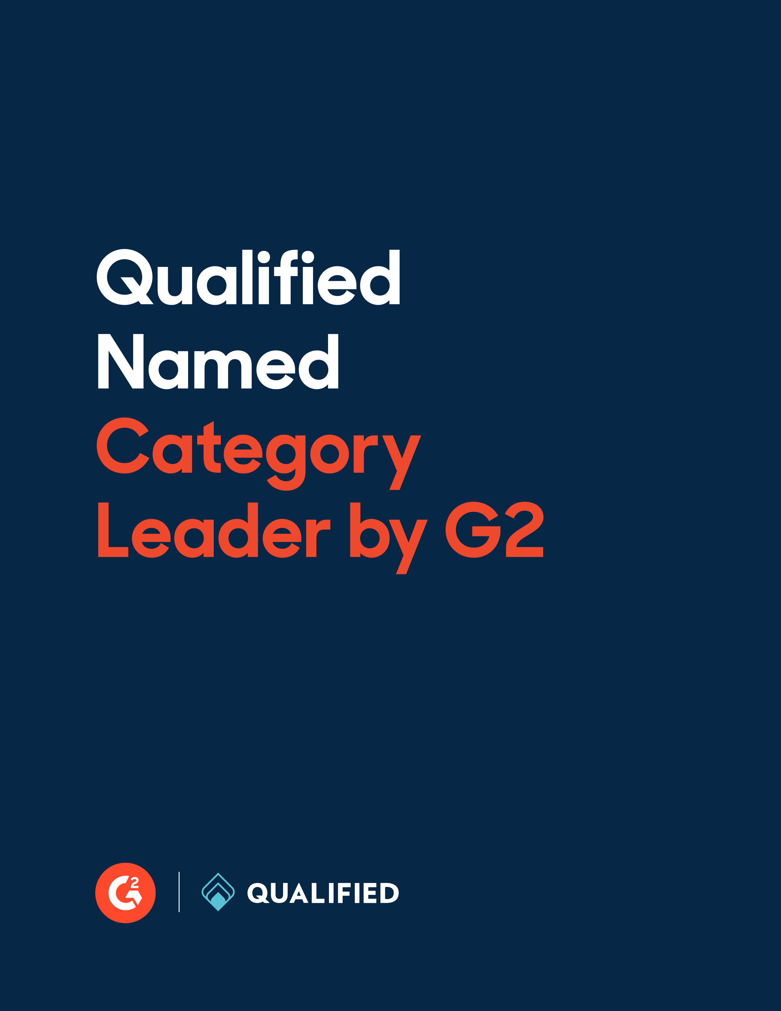 Qualified has been recognized by G2 as a Category Leader